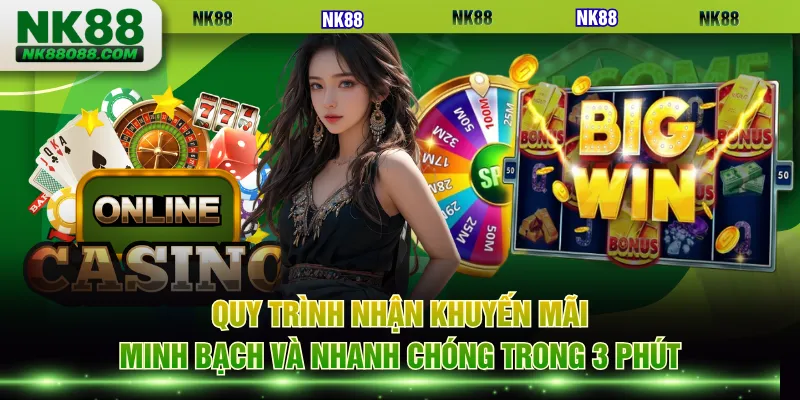 Quy trình nhận khuyến mãi minh bạch và nhanh chóng trong 3 phút